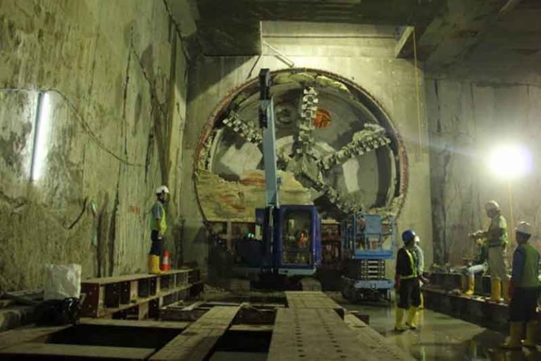Proyek MRT: Bor Mustikabumi Telah Tiba di Stasiun Setiabudi