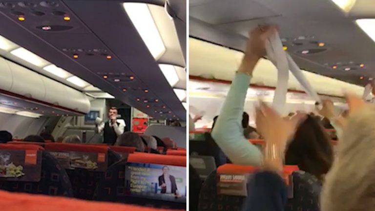 Atasi Kejenuhan Penumpang, Awak Kabin EasyJet Lakukan Atraksi “Tisu Gulung”