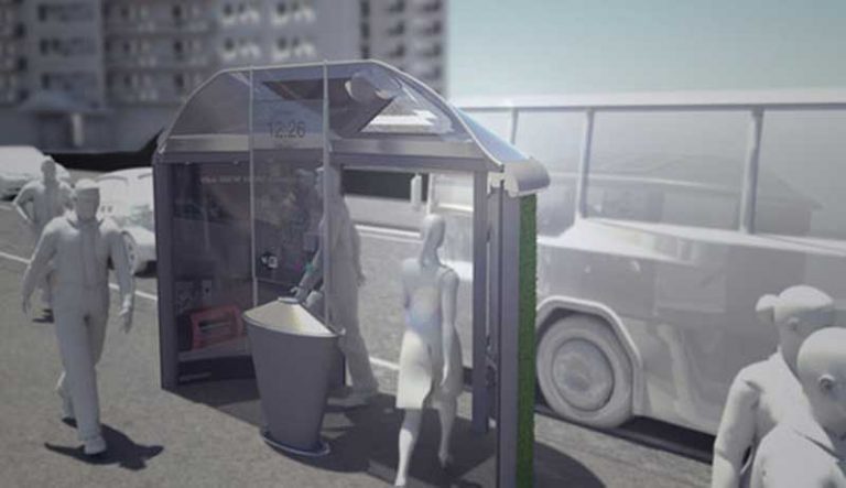 Seorang Desainer Industri Rancang Halte Bus yang Dilengkapi Pengisian Daya EV Nirkabel!