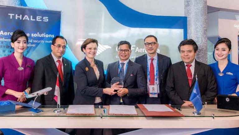 Singapore AirShow 2018: Garuda Indonesia Gandeng Thales Hadirkan In Flight Entertainment