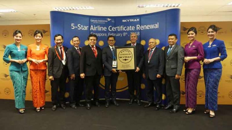 Garuda Pertahankan Predikat Bintang Lima Skytrax