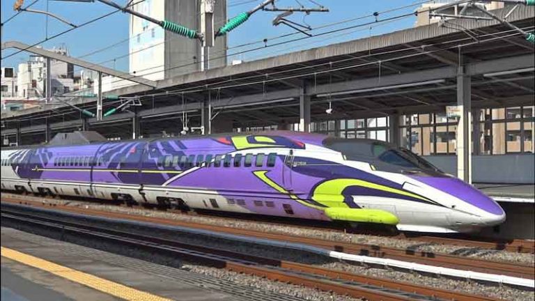 Jelang Pensiun, JR West Pamerkan Kereta Peluru Tematik, Shinkansen 500 EVA “Evangelion”