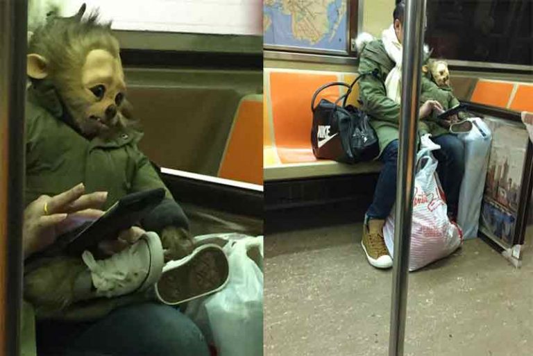 Ada Bayi Werewolf di Kereta, Warganet Heboh Asli Atau Boneka!