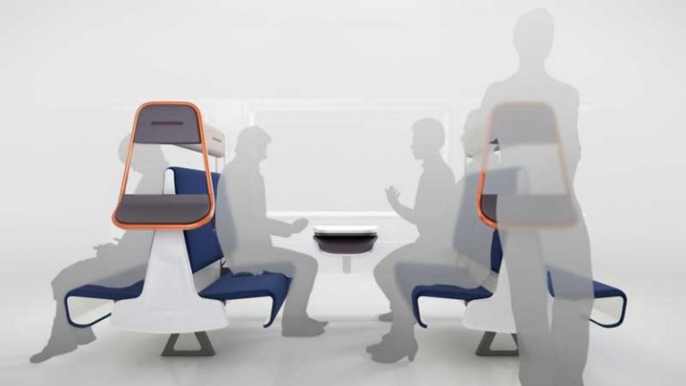 Menyoal Kepadatan Penumpang Kereta di Inggris, Desainer ini Adopsi Konsep Kursi Bar dan Jemuran