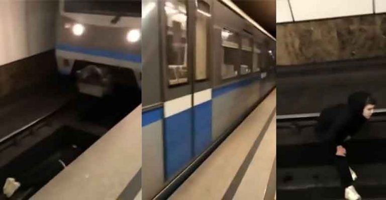 Demi Video Viral, Pemuda Asal Rusia Pura-Pura Terjatuh di Lintasan Kereta Bawah Tanah