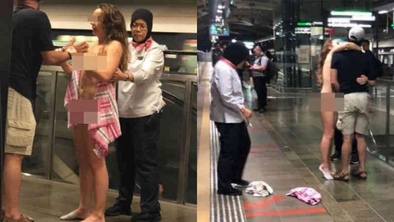 Telanjang Bulat, Wanita Ini Bikin Heboh Stasiun MRT Singapura