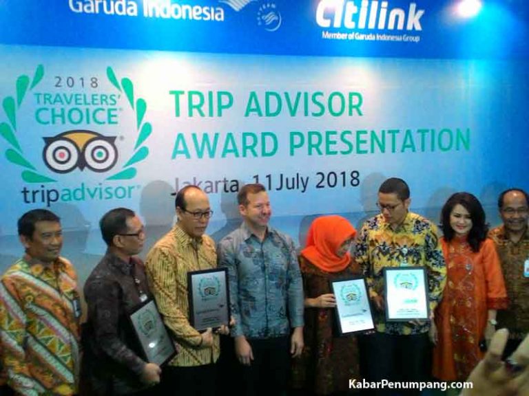 Garuda Indonesia dan Citilink Raih “TripAdvisor 2018 Travellers Choice Awards”