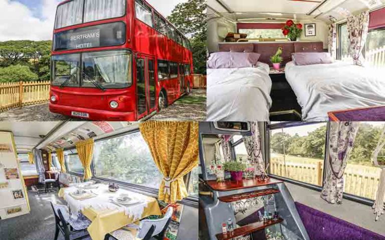 Hotel Bergaya Klasik Modern dalam Wujud Bus Tingkat Vintage