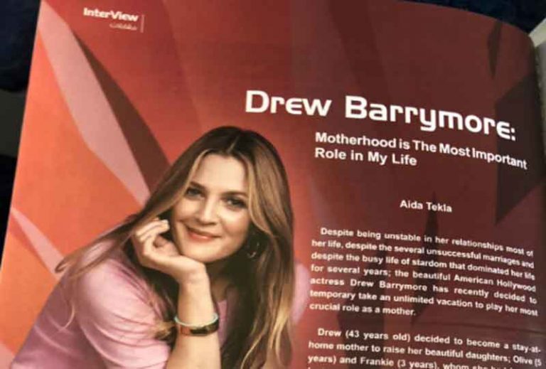 EgyptAir Minta Maaf Terkait “Wawancara Palsu” Drew Barrymore di Majalah Penerbangan