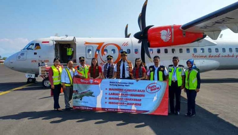 Wings Air Resmi Buka Rute Makassar – Maumere – Labuan Bajo dengan ATR-72