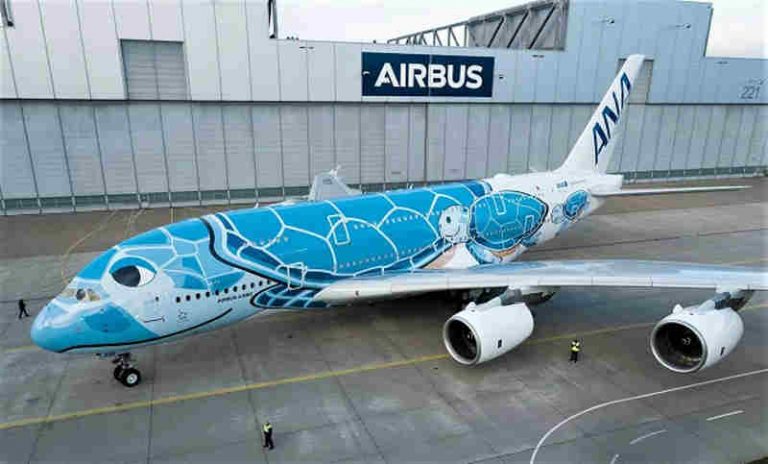 26 Menit Mengudara, Airbus A380 Tanpa Penumpang dan Kargo Milik ANA Balik Kandang