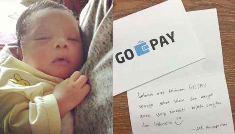 Beri Nama Anak “Gopay,” Keluarga ini Dapat Saldo Rp500 Ribu Per Bulan dari Gojek