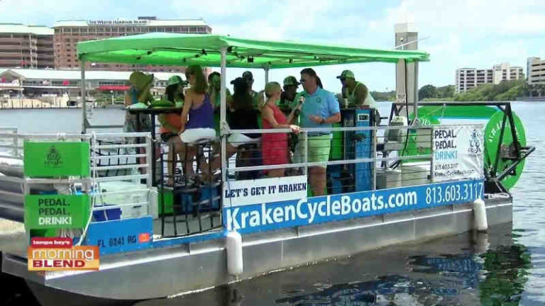 NYC Cycleboats, Wahana kayuh Bersama Penjelajah Liberty Harbor Marina