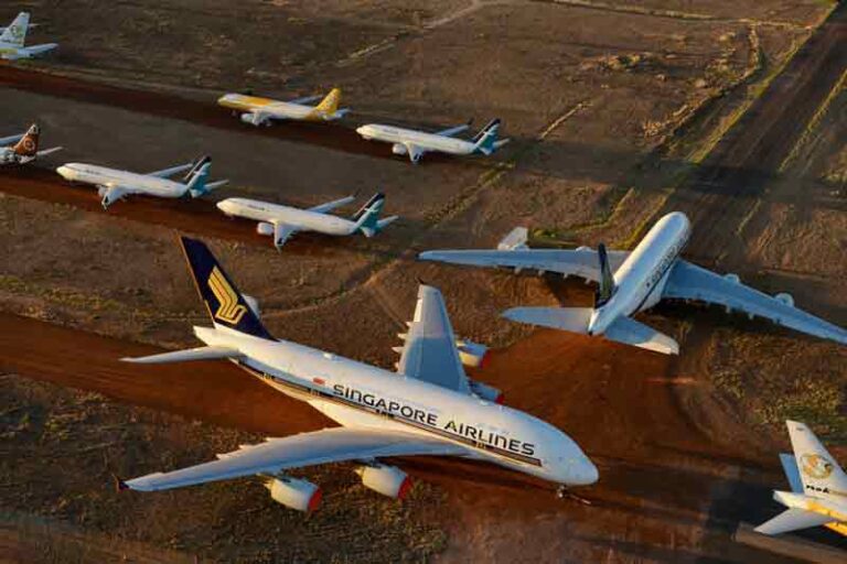 Singapore Airlines Kirim Lagi A380 Ke ‘Kuburan’ Pesawat di Gurun Australia