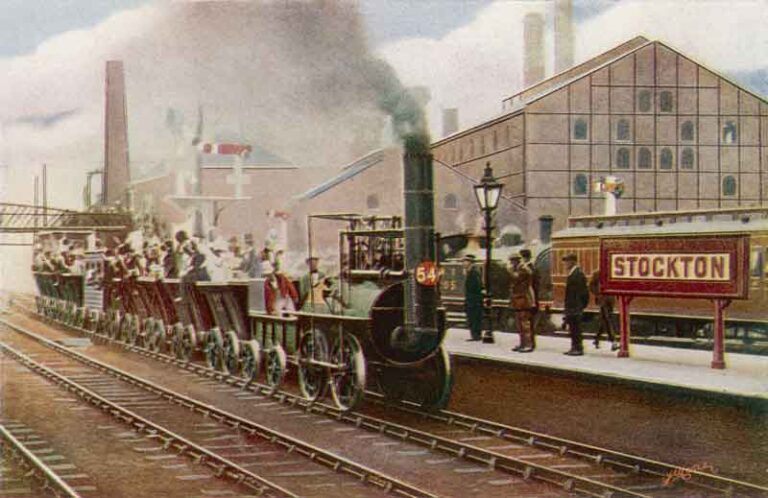 27 September 1825, Kereta Penumpang dengan Lokomotif Uap Pertama Kali Mengular