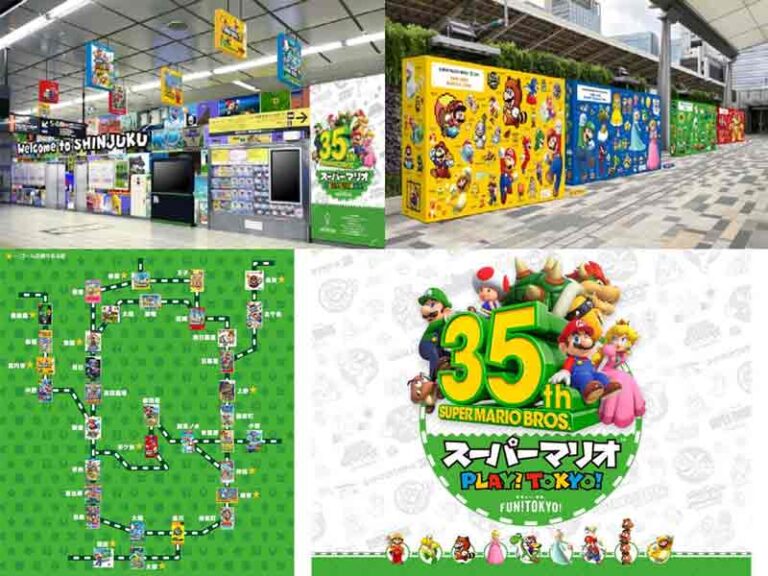 Rayakan Hari Jadi Ke-35, Super Mario Menghiasi Stasiun Shinjuku dan Tokyo