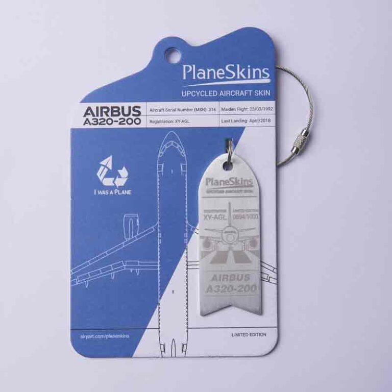 Mengenal Aircraft Skin Tag, Gantungan Kunci dari Kulit Asli Pesawat