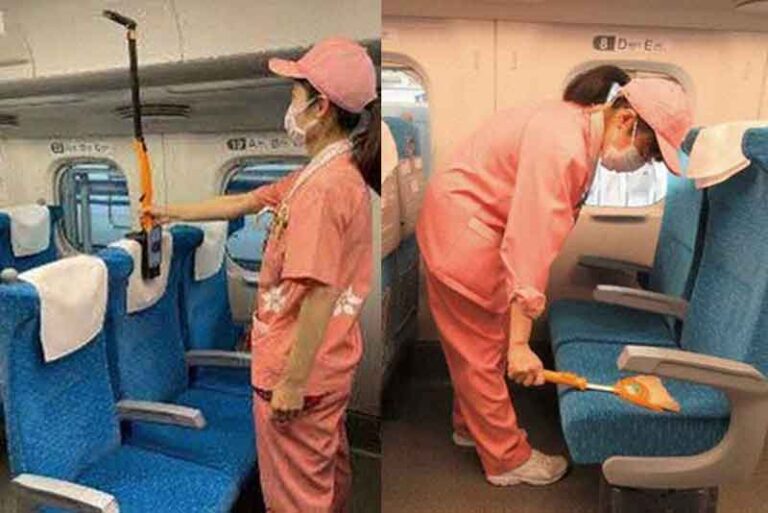 Persingkat Pekerjaan Cleaning Service, Kru Shinkansen Gunakan Alat Pendeteksi Basah