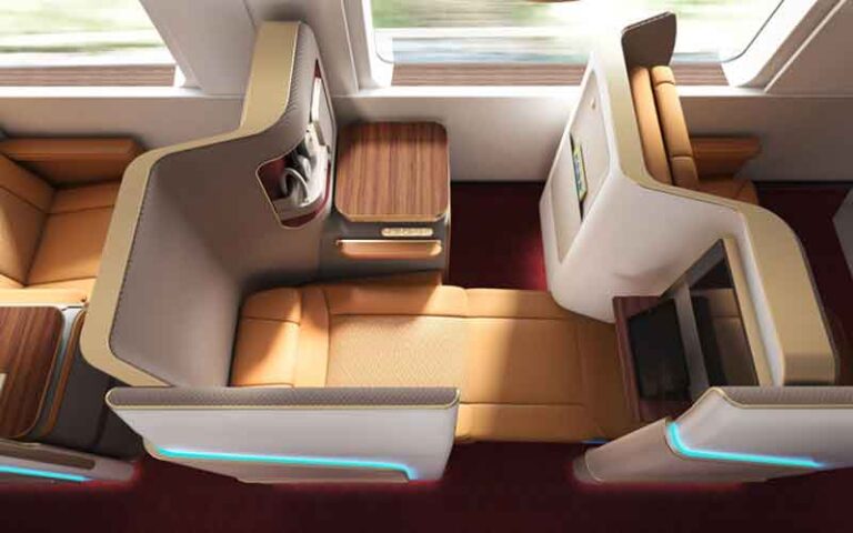 Interior Kereta Cepat China Rail Dirancang dengan Konsep Kabin Pesawat