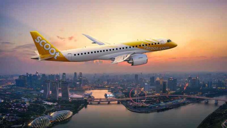 Embraer dan Scoot Tandatangani Perjanjian Program Pool untuk Armada E190-E2
