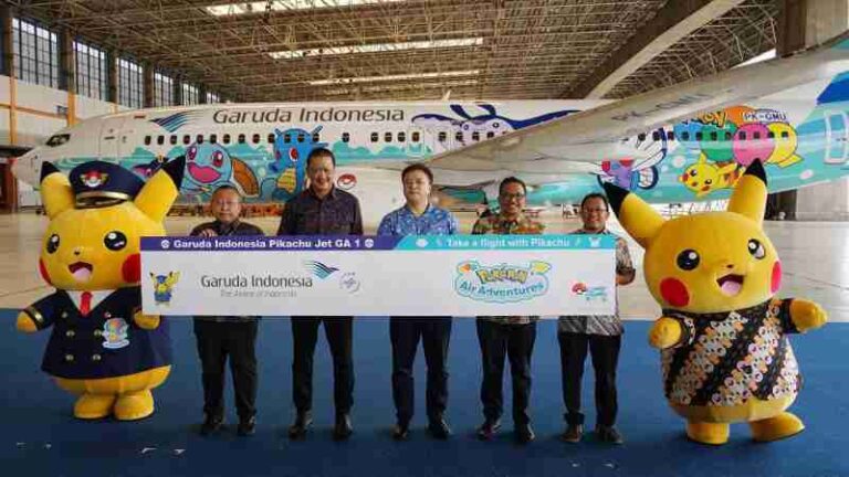 Garuda Indonesia dan The Pokemon Resmi Gunakan Livery “Pikachu Jet GA-1”
