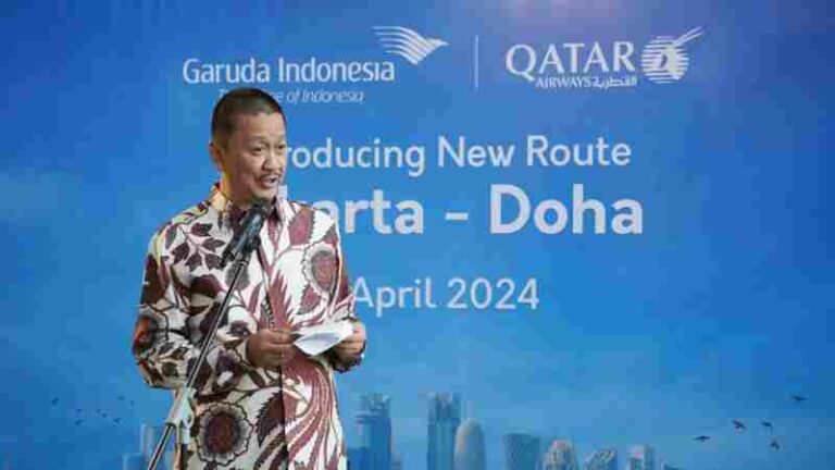Garuda Indonesia Resmi Operasikan Rute Penerbangan Langsung Jakarta-Doha