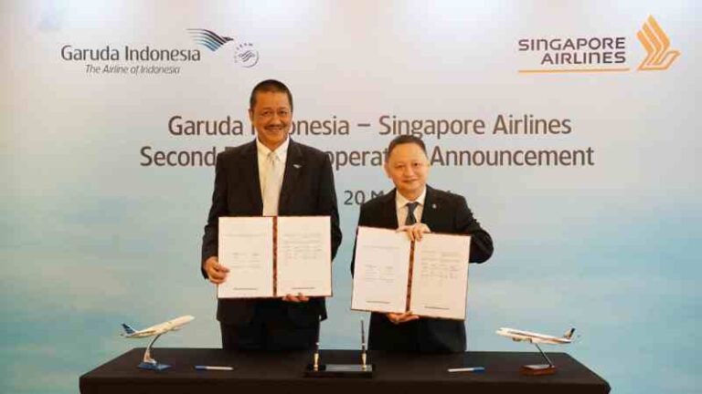 Garuda Indonesia dan Singapore Airlines Kerja sama dalam Frequent Flyer Program