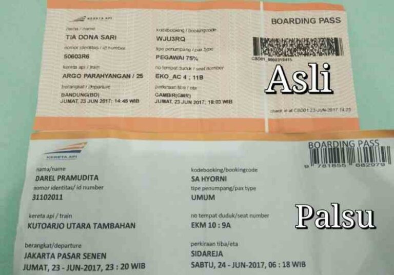 Ini Sebabnya Tiket Kereta Api Sulit untuk Dipalsukan