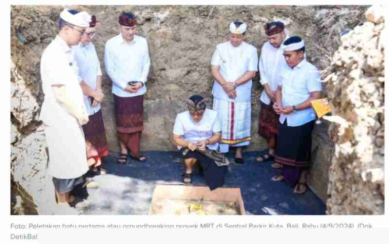 LRT “Bali Urban Subway” Resmi Dibangun, Fase Pertama Ditargetkan Tuntas Tahun 2028