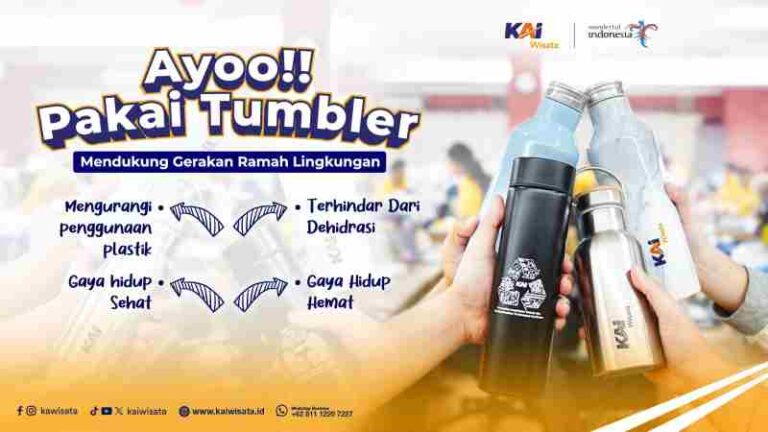 KAI Wisata Ajak Masyarakat Pakai Tumbler Dukung Keberlanjutan