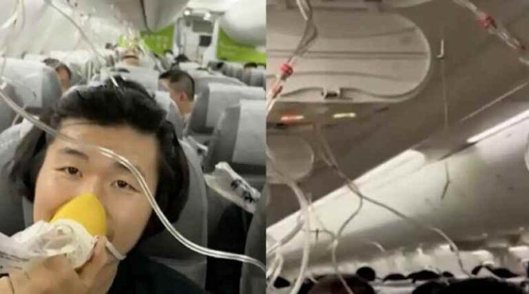 Boeing 737 Japan Airlines Turun Ketinggian Hingga 26.000 Kaki, Penumpang dengan Masker Oksigen Tulis Catatan Perpisahan
