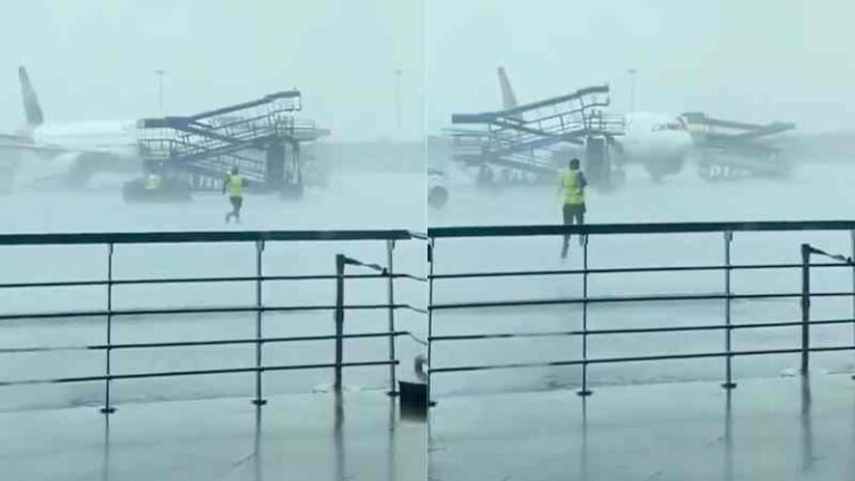 Diamuk Angin Microburst, Tiga Pesawat Air India Rusak Akibat Terhantam Tangga Penumpang di Bandara Delhi